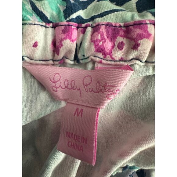 Lilly Pulitzer Anja Romper Mandevilla Pink Extra Lucky Tube Top Shorts Medium - Picture 4 of 8